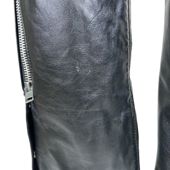 Steer Brand Women’s Blk Leather Motorcycle Biker Chaps Riding Pants - Picture 8 of 16